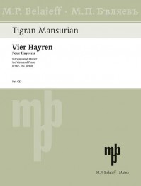 BEL 422 &bull; MANSURIAN - Vier Hayren - Partitur und Stimme