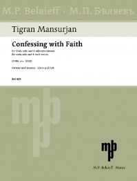 BEL 423 &bull; MANSURIAN - Confessing with Faith - Partitur und S