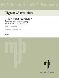 BEL 677 &bull; MANSURIAN - Lied und Gebilde - Spielpartitur (2 Ex