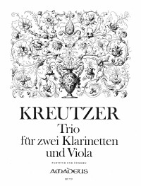 BP 0779 &bull; KREUTZER Trio für 2 Klarinetten und Viola