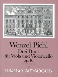 BP 0897 &bull; PICHL 3 Duos op. 16 für Viola und Violoncello