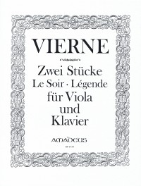 BP 1734 &bull; VIERNE Zwei Stücke op. 5 für Viola und Klavier