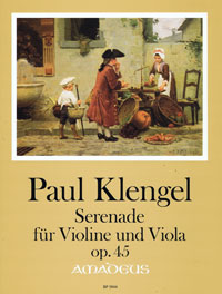 BP 1844 &bull; KLENGEL Serenade op. 45 für Violine und Viola