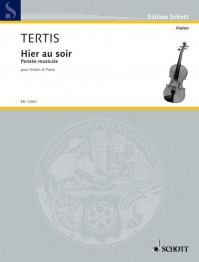 ED 12061 &bull; TERTIS - Hier au soir - Partitur und Stimmen