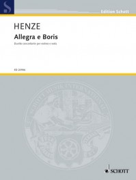 ED 20906 &bull; HENZE - Allegra e Boris - Spielpartitur