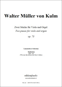 FAE128 • MÜLLER VON KULM - Zwei Stücke - Partitur und Stimm
