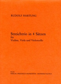 FH 2970 &bull; HARTUNG - Streichtrio in 4 Sätzen - Partitur und S