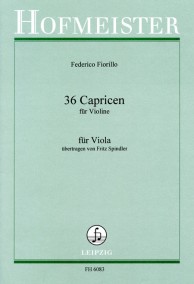 FH 6083 &bull; FIORILLO - 36 Capricen - Bratschenstimme