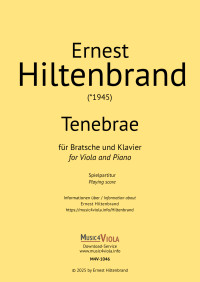 M4V-1046 • HILTENBRAND - Tenebrae - Partitur