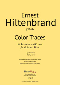 M4V-1047 &bull; HILTENBRAND - Color Traces - Spielpartitur