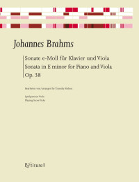 PV 2113 &bull; BRAHMS - Sonate e-moll - 3 Spielpartituren