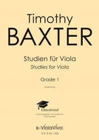 VV 014-100 • BAXTER - Studien für Viola Grade 1 - DOW