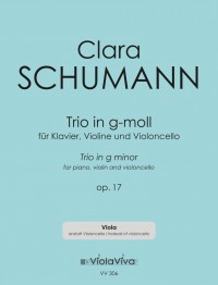 VV 306 &bull; SCHUMANN - Klaviertrio g-moll op.17, Viola